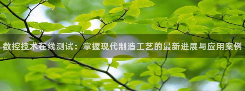 天辰娱乐连接：数控技术在线测试：掌握现代制造工艺的最新进展与应用案例