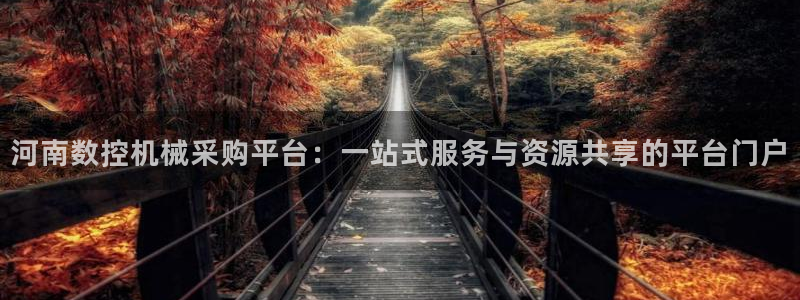 天辰娱乐官网：河南数控机械采购平台：一站式服务与资源共享的平台门户